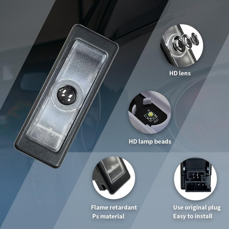 akarin 2Pcs Door Lights Logo for Mi ni r55 r56 r57 r58 r59 r60 r51 f54 f56 f55 f57 f60 f65 u25 Puddle Lights Car Door Logo Lights Projector Courtesy LED Ghost Shadow Lamps Accessories (u25) - Image 4